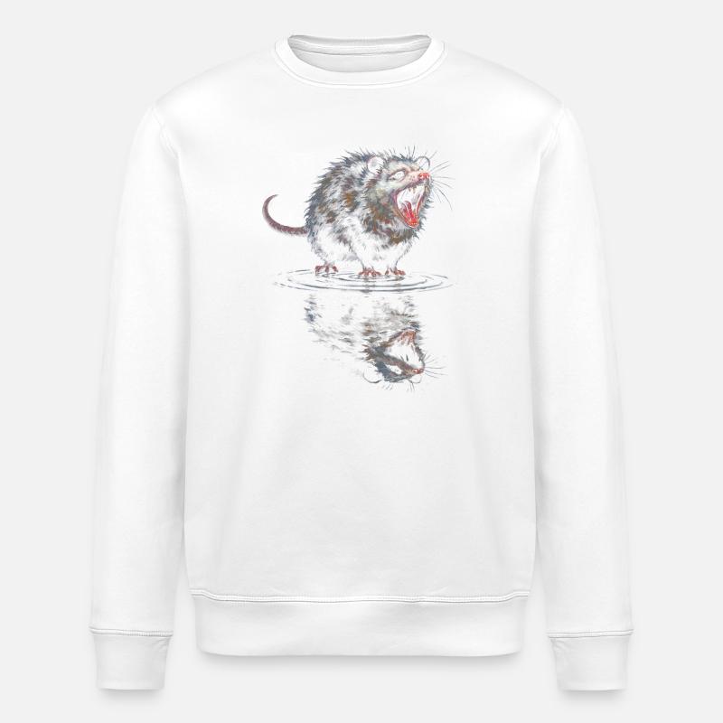 Wasserotter Brüller - Stanley/Stella Unisex Bio-Sweatshirt ROLLER - Weiß