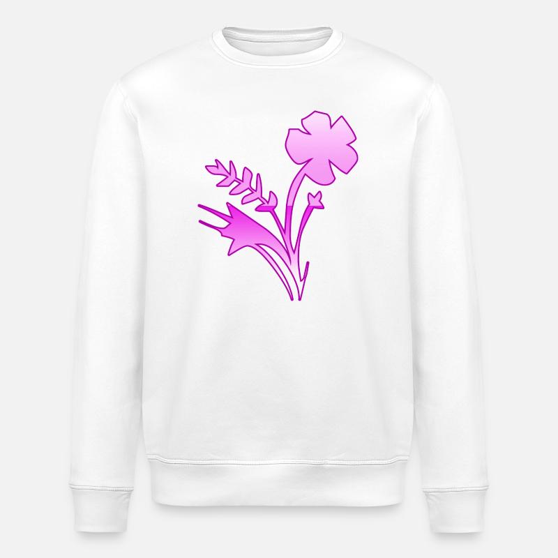 Fleur - Sweat bio ROLLER Stanley/Stella Unisexe - blanc