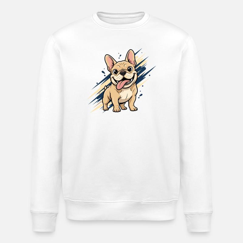 Franz Bulldog Fun - Sweat bio ROLLER Stanley/Stella Unisexe - blanc