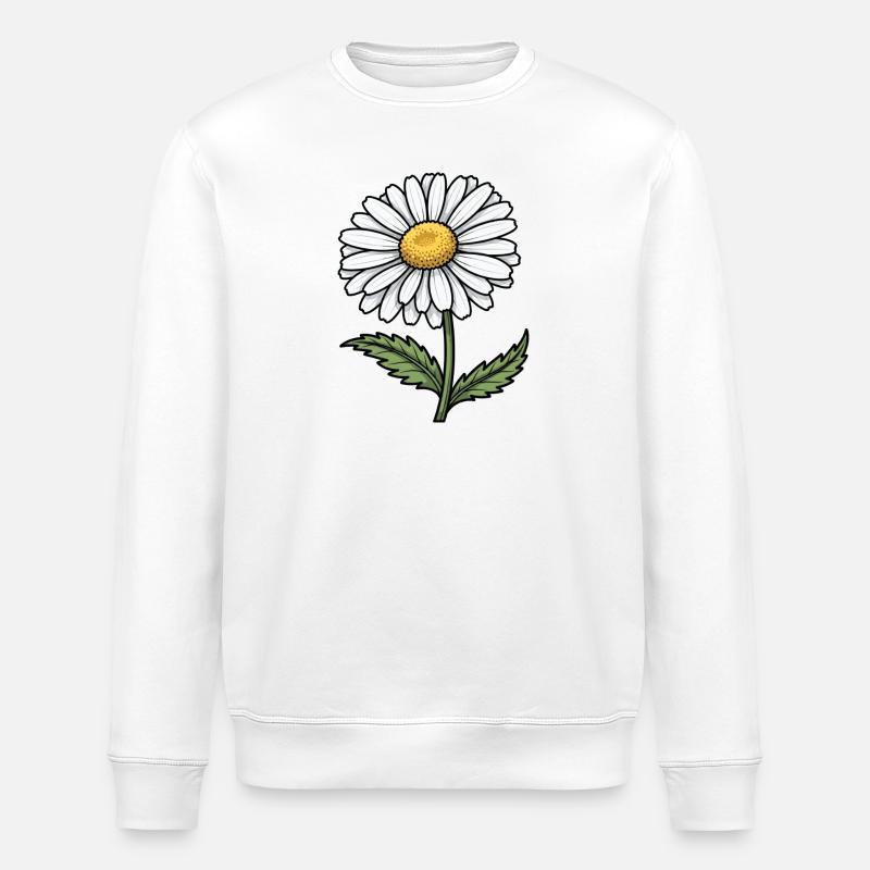 Pâquerette - Sweat bio ROLLER Stanley/Stella Unisexe - blanc