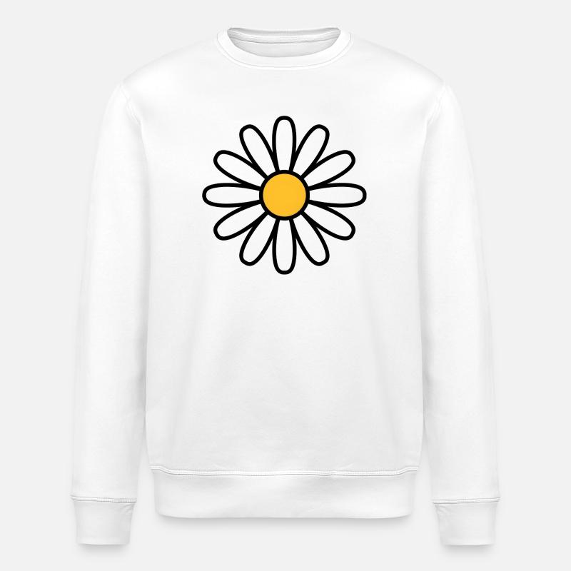 Gänseblümchen - Stanley/Stella Unisex Bio-Sweatshirt ROLLER - Weiß