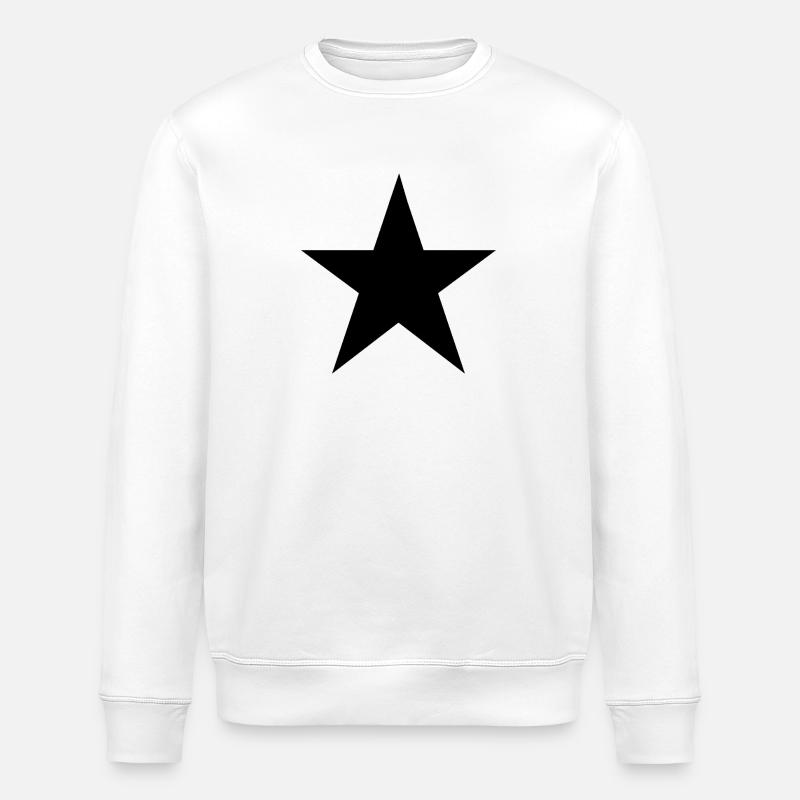 star - Stanley/Stella ROLLER Unisex Organic Sweatshirt - white