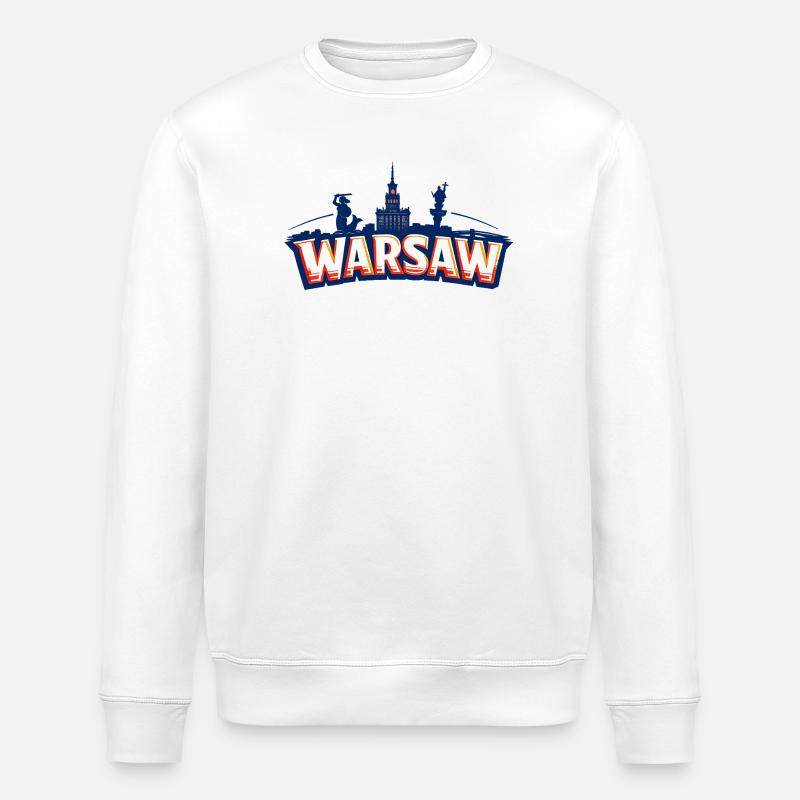 Varsovie - Sweat bio ROLLER Stanley/Stella Unisexe - blanc