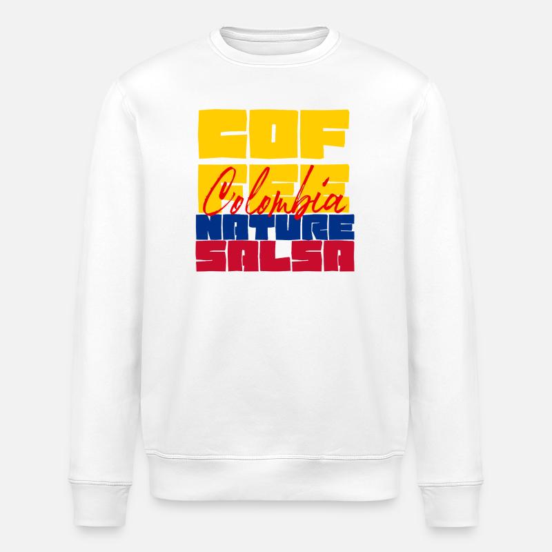 Colombia - Stanley/Stella Unisex Bio-Sweatshirt ROLLER - Weiß