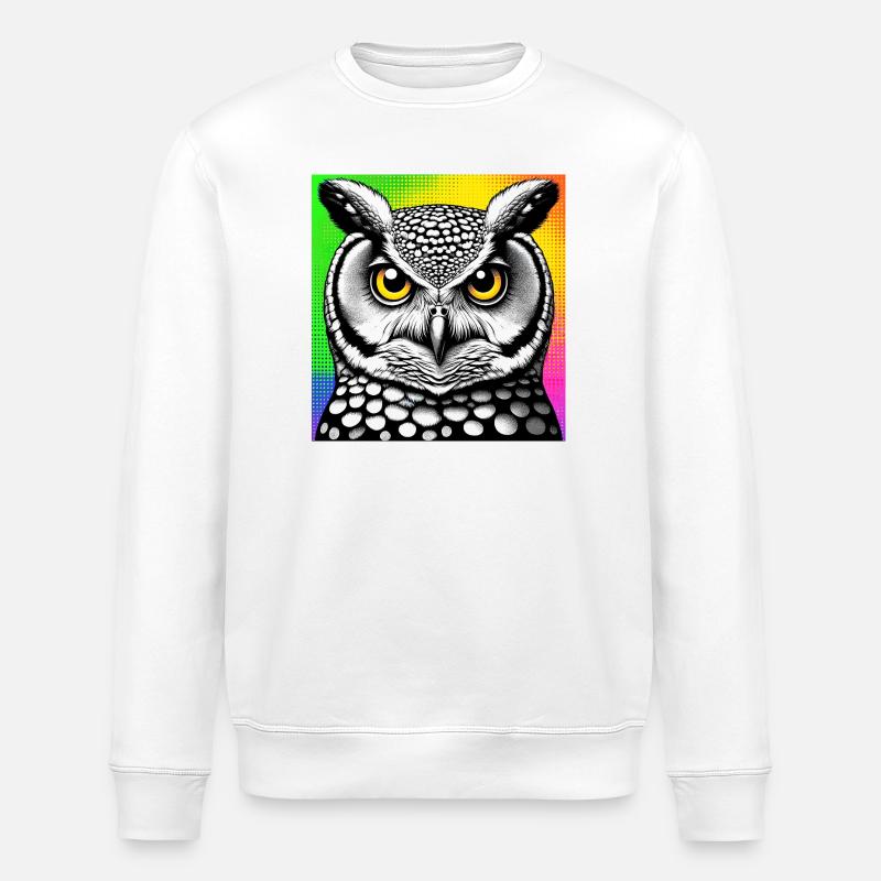 hibou - Sweat bio ROLLER Stanley/Stella Unisexe - blanc