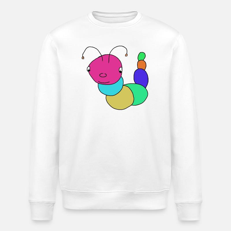 Chenilles, chenilles, bébés chenilles - Sweat bio ROLLER Stanley/Stella Unisexe - blanc