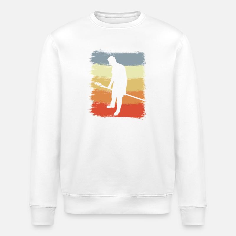 Bäcker Zeichnung - Stanley/Stella Unisex Bio-Sweatshirt ROLLER - Weiß