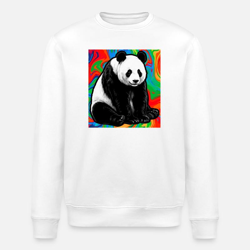 panda - Sweat bio ROLLER Stanley/Stella Unisexe - blanc