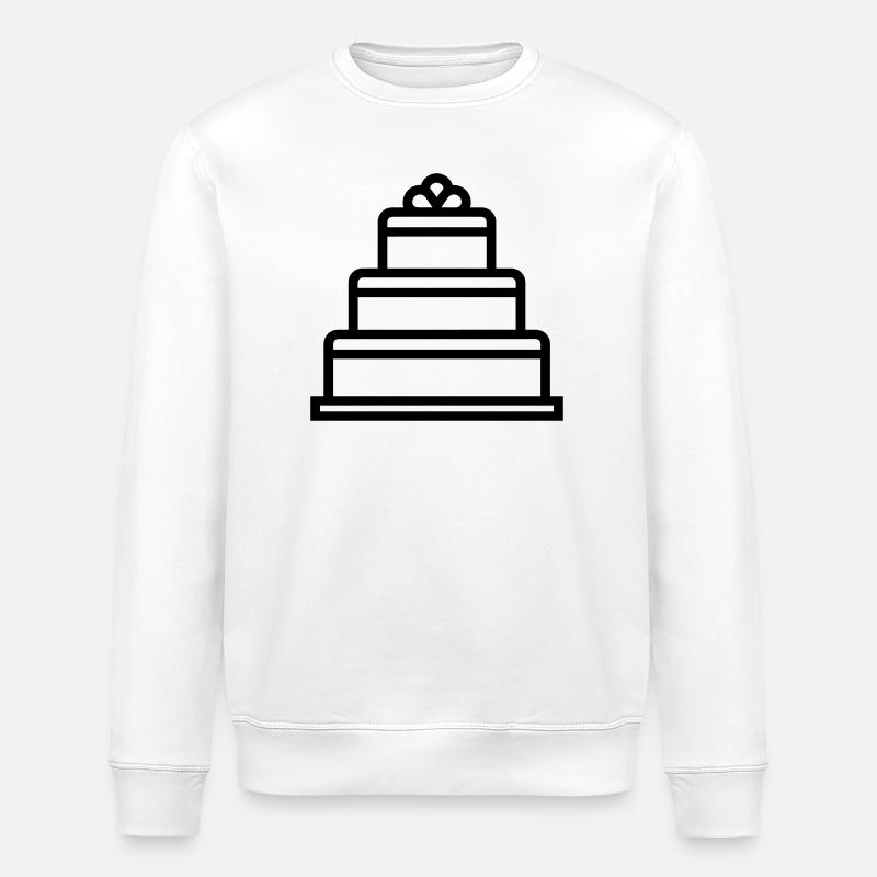 Wedding Cake - Stanley/Stella ROLLER Unisex Organic Sweatshirt - white