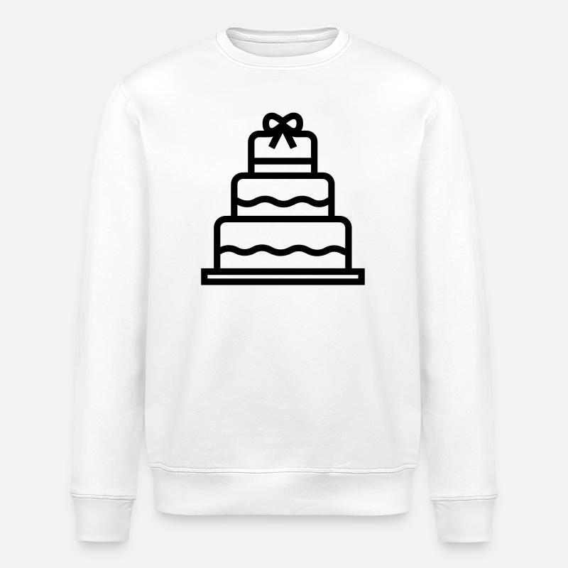 gâteau de mariage - Sweat bio ROLLER Stanley/Stella Unisexe - blanc