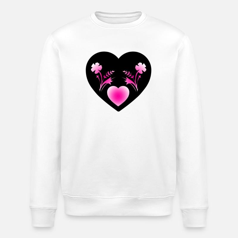 Blumen - Stanley/Stella Unisex Bio-Sweatshirt ROLLER - Weiß