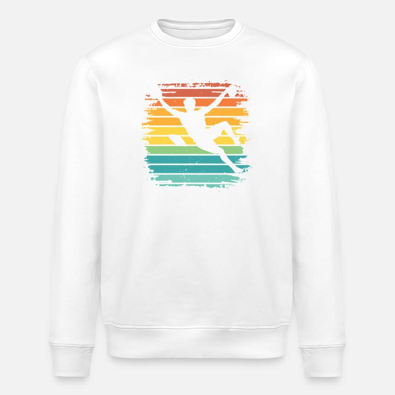 Boulderer Boulder Bouldering - Stanley/Stella ROLLER Unisex Organic Sweatshirt - white