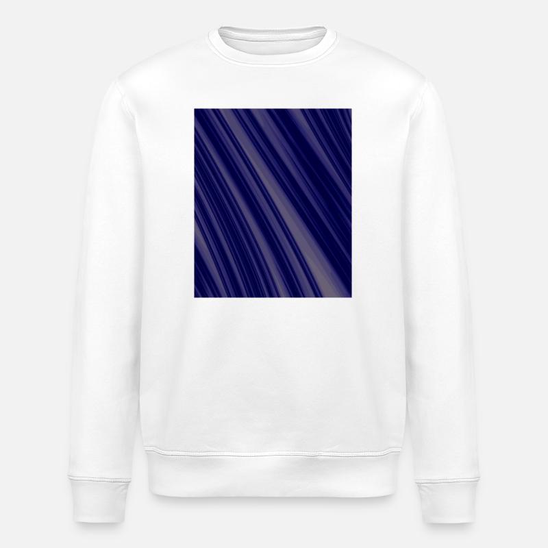 Structures diagonales de la Marine - Sweat bio ROLLER Stanley/Stella Unisexe - blanc