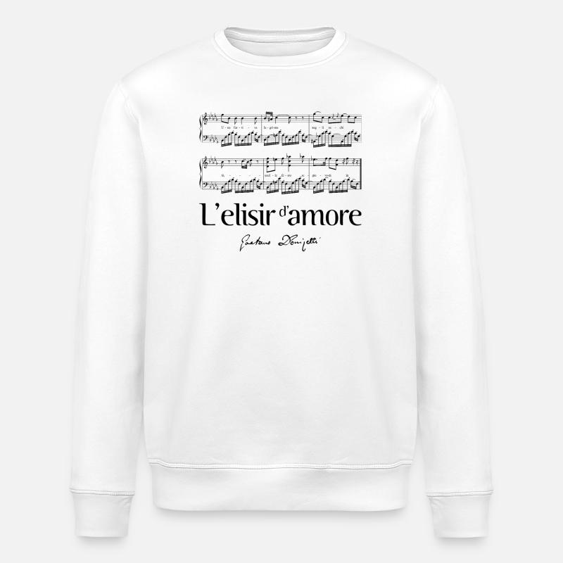 L'elisir d'amore 2 - Stanley/Stella ROLLER Unisex Organic Sweatshirt - white