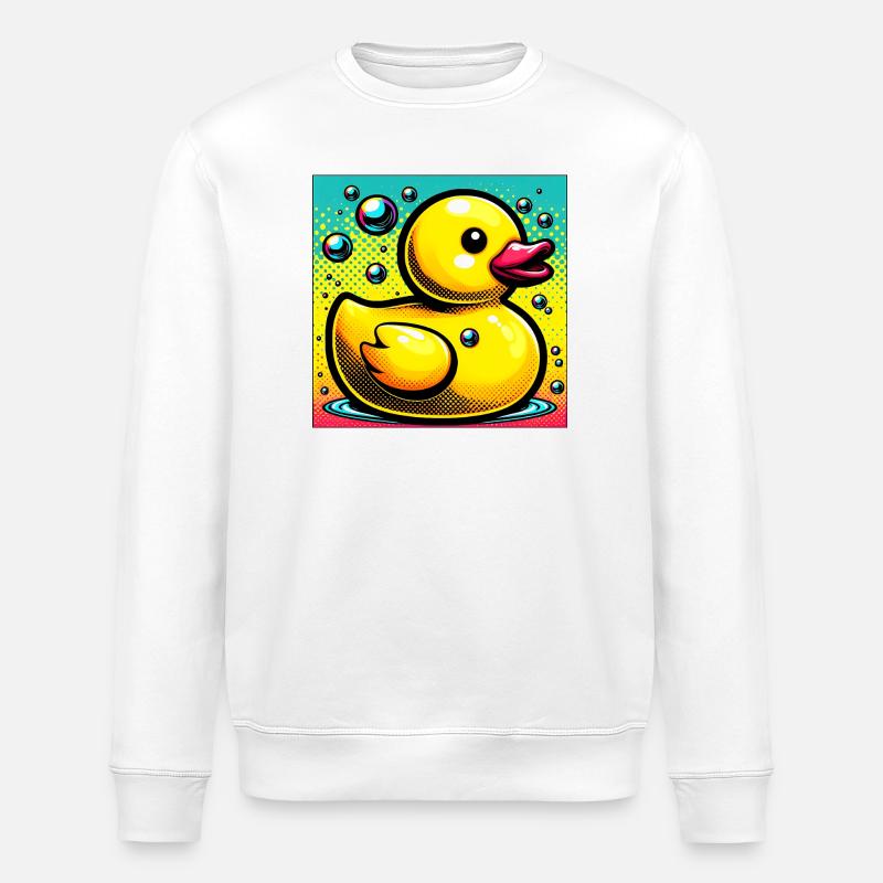 Duckling Duck Duck Duck - Stanley/Stella ROLLER Unisex Organic Sweatshirt - white