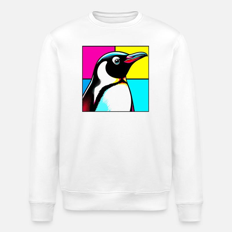 penguin - Stanley/Stella ROLLER Unisex Organic Sweatshirt - white