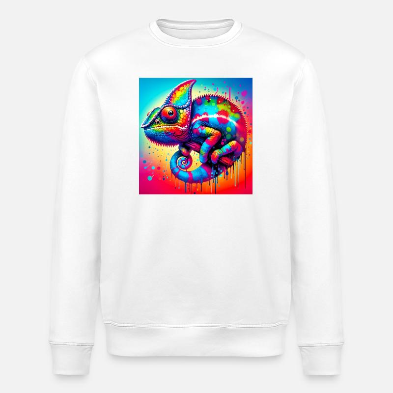 chameleon - Stanley/Stella ROLLER Unisex Organic Sweatshirt - white