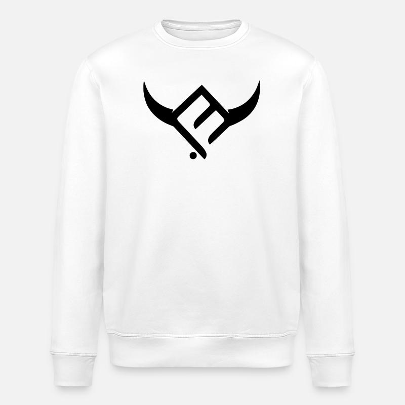 Mariflor bull - Stanley/Stella ROLLER Unisex Organic Sweatshirt - white