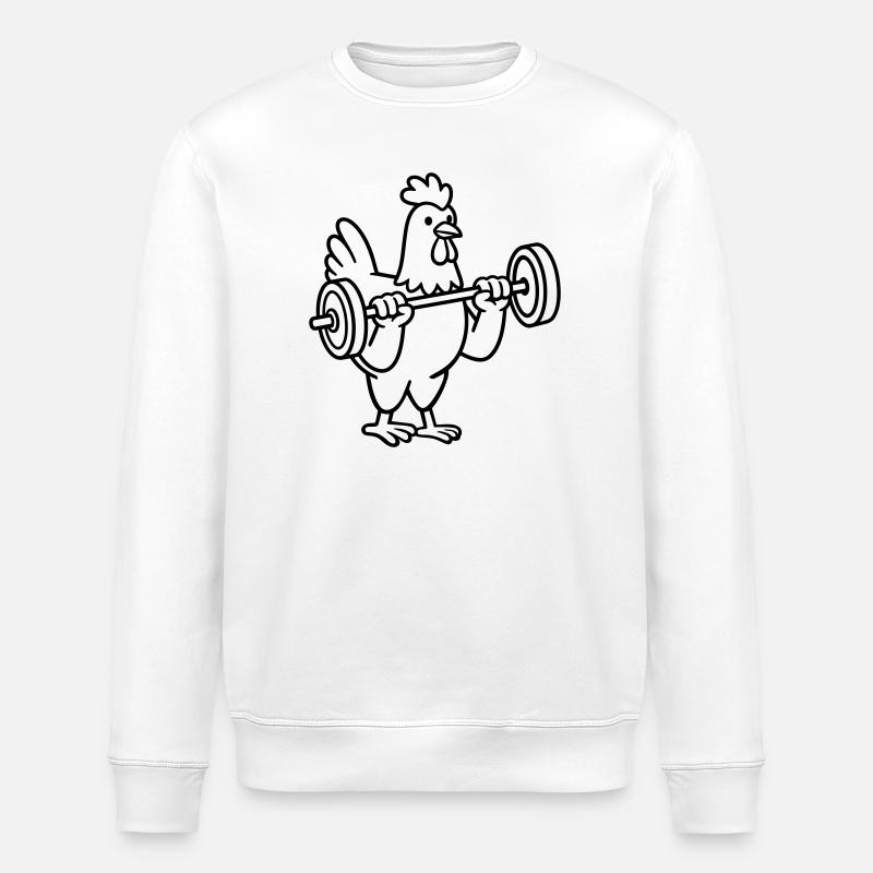 Haltérophilie - Sweat bio ROLLER Stanley/Stella Unisexe - blanc