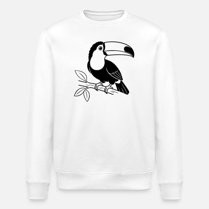 Toukan Bird - Sweat bio ROLLER Stanley/Stella Unisexe - blanc