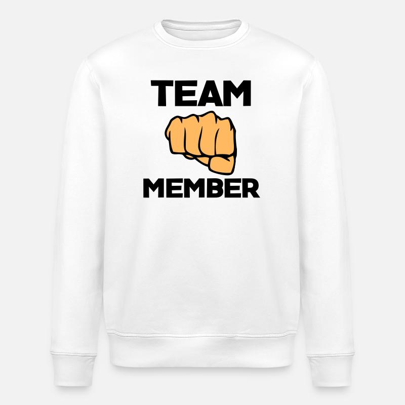 Kämpferische Faust Icon - Stanley/Stella Unisex Bio-Sweatshirt ROLLER - Weiß