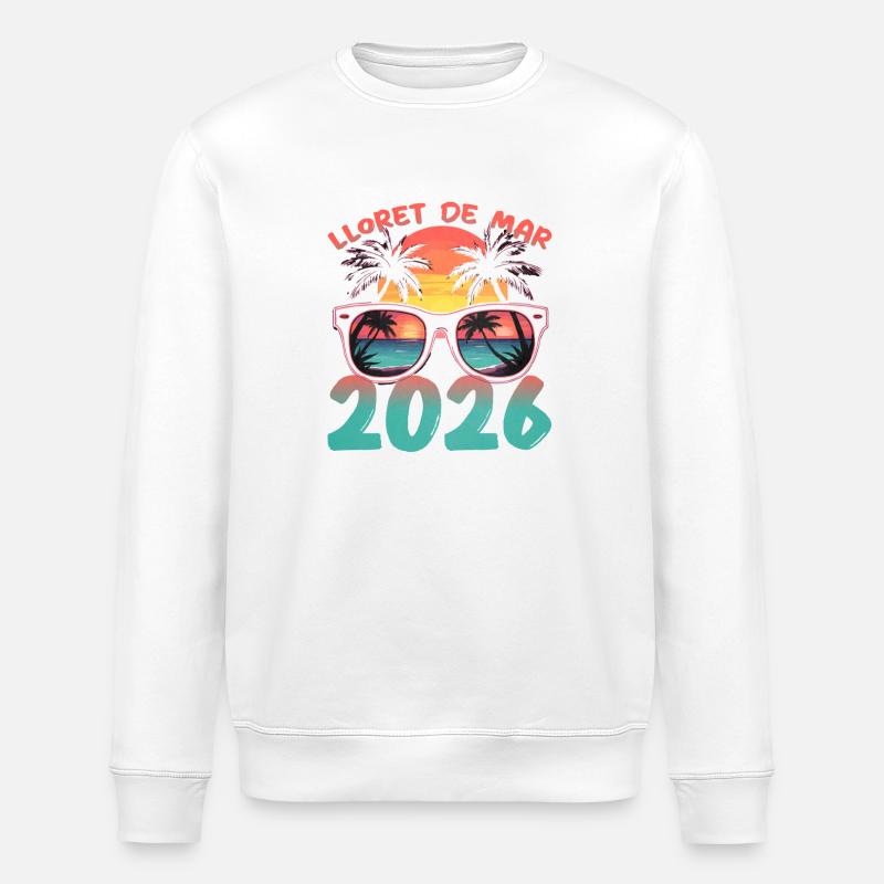 Lloret De Mar 2026 - Stanley/Stella Unisex Bio-Sweatshirt ROLLER - Weiß