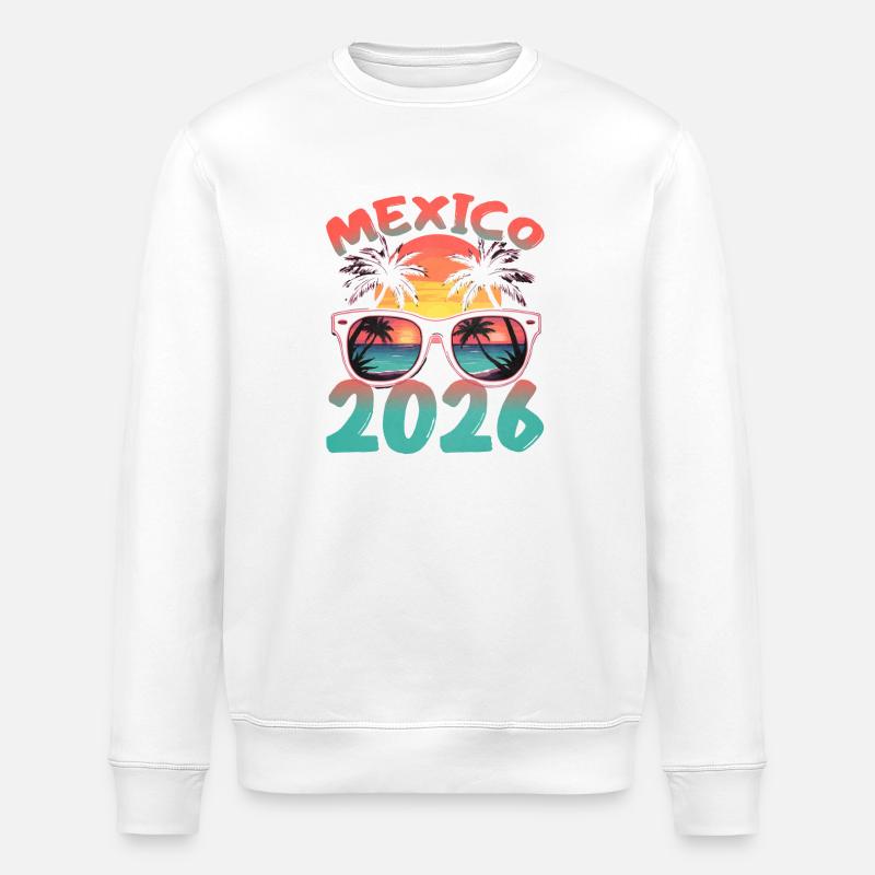 Mexiko 2026 - Stanley/Stella Unisex Bio-Sweatshirt ROLLER - Weiß