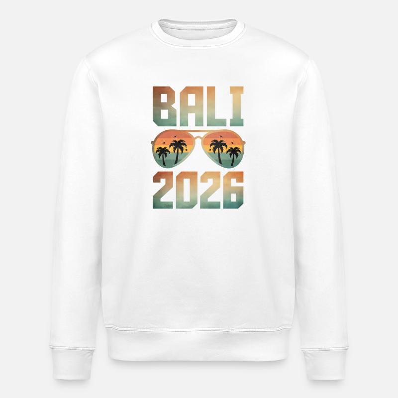 Bali 2026 - Sweat bio ROLLER Stanley/Stella Unisexe - blanc