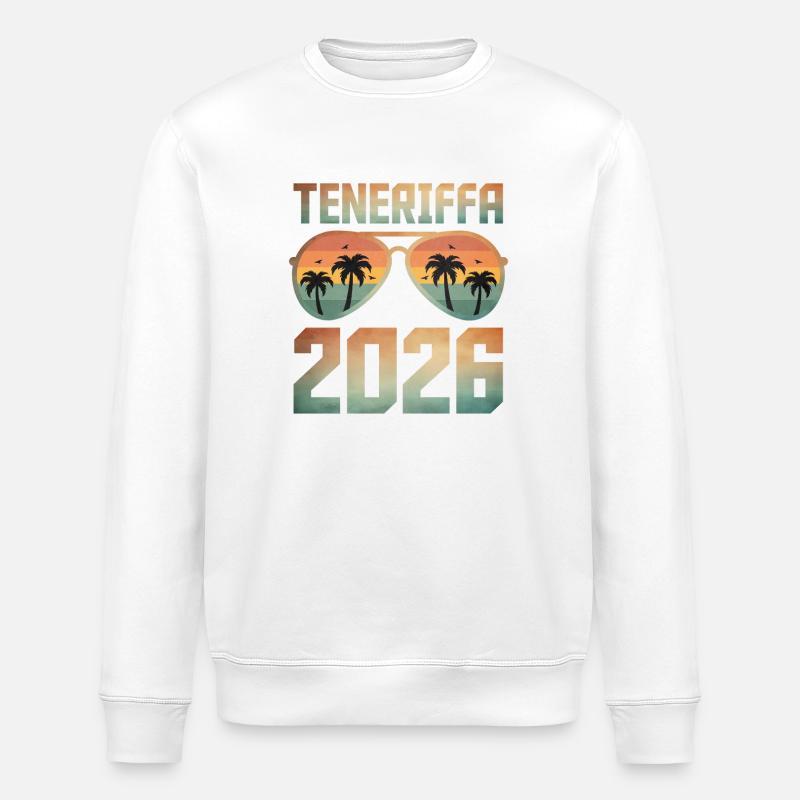 Teneriffa 2026 - Stanley/Stella Unisex Bio-Sweatshirt ROLLER - Weiß
