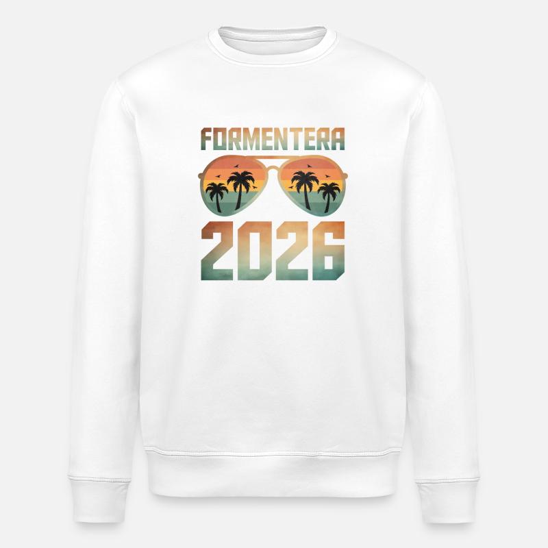 Formentera 2026 - Stanley/Stella Unisex Bio-Sweatshirt ROLLER - Weiß