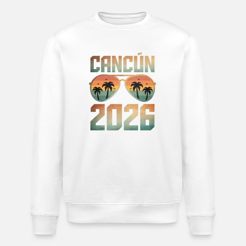 Cancun 2026 - Stanley/Stella ROLLER Unisex Organic Sweatshirt - white