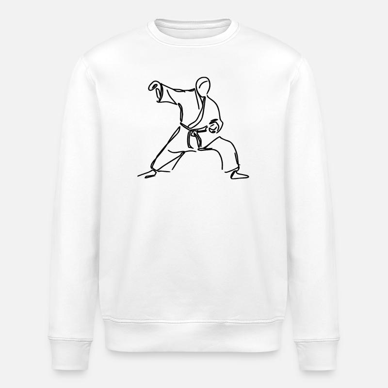 Judo Kämpfer - Stanley/Stella Unisex Bio-Sweatshirt ROLLER - Weiß