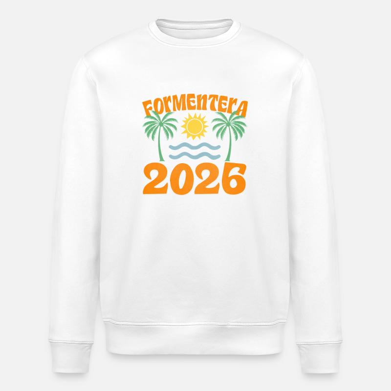 Formentera 2026 - Stanley/Stella Unisex Bio-Sweatshirt ROLLER - Weiß