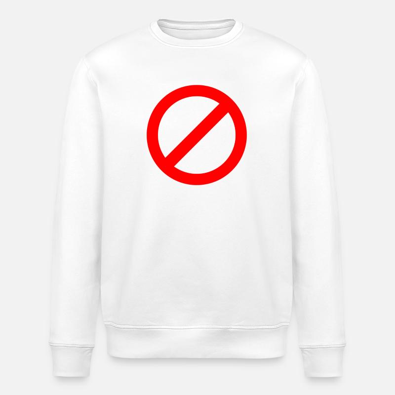 Nicht erlaubt - Stanley/Stella Unisex Bio-Sweatshirt ROLLER - Weiß