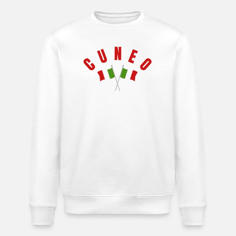 Cuneo a traversé les drapeaux italiens - Sweat bio ROLLER Stanley/Stella Unisexe - blanc
