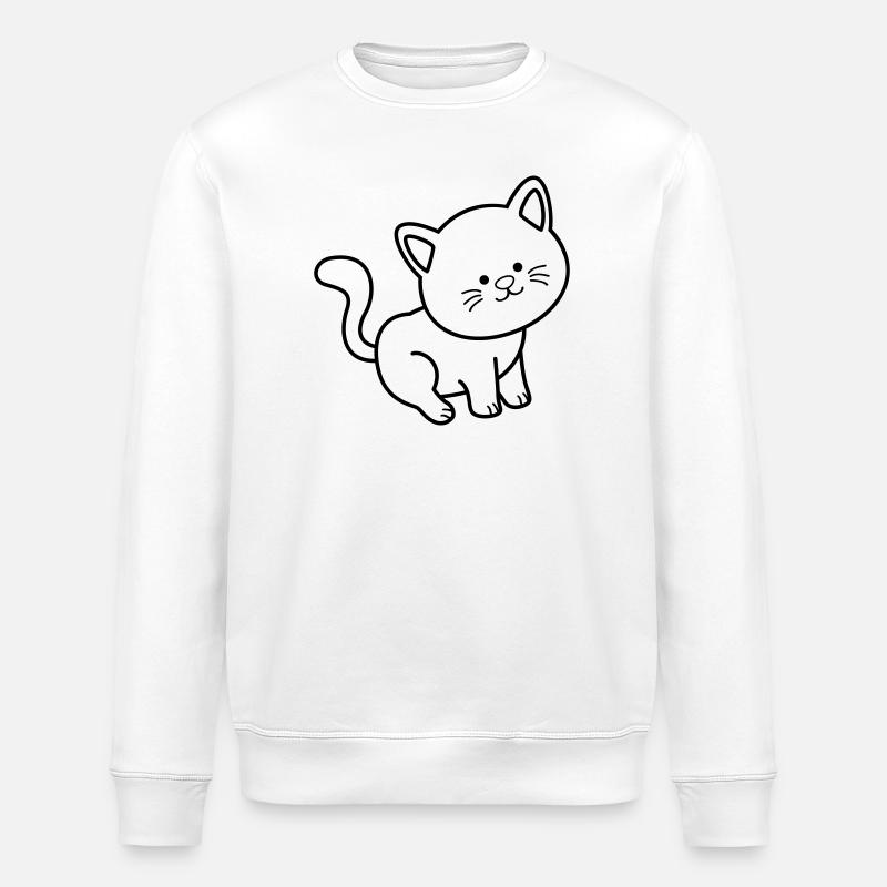Chat Chat - Sweat bio ROLLER Stanley/Stella Unisexe - blanc