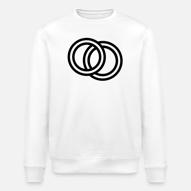 Verlobung - Stanley/Stella Unisex Bio-Sweatshirt ROLLER - Weiß