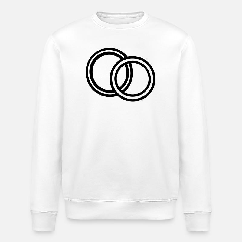 Verlobung - Stanley/Stella Unisex Bio-Sweatshirt ROLLER - Weiß