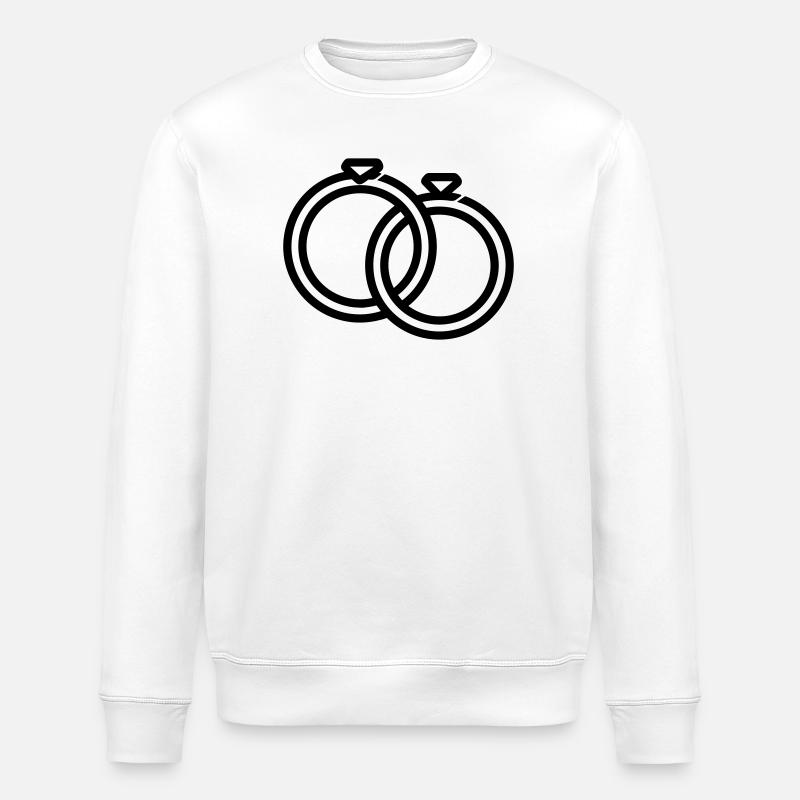 Eheringe - Stanley/Stella Unisex Bio-Sweatshirt ROLLER - Weiß