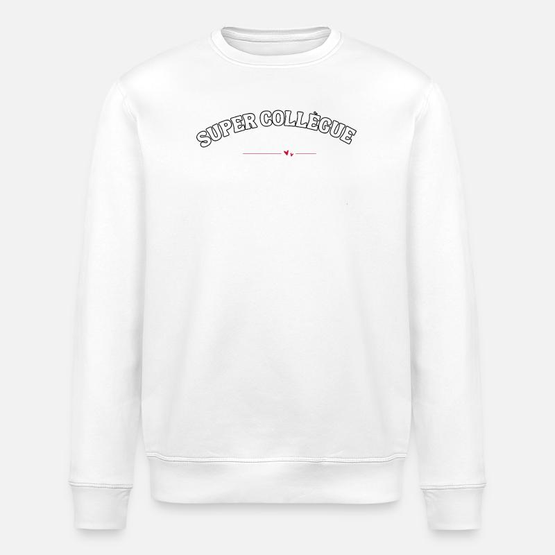 great colleague gift - Stanley/Stella ROLLER Unisex Organic Sweatshirt - white