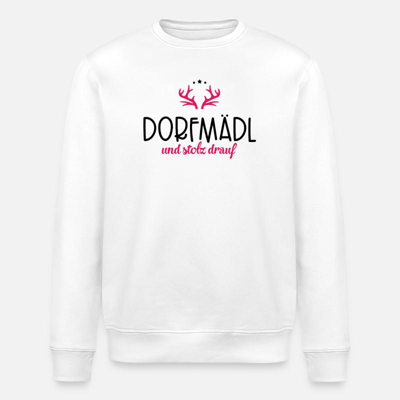 Dorfmädl - Stanley/Stella Unisex Bio-Sweatshirt ROLLER - Weiß