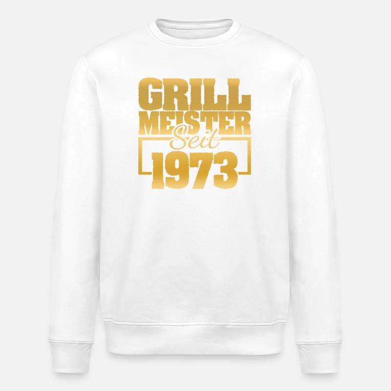 Barbecue 1973 - Sweat bio ROLLER Stanley/Stella Unisexe - blanc