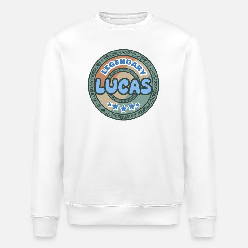 Dire Lucas - Sweat bio ROLLER Stanley/Stella Unisexe - blanc