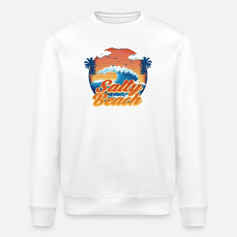 Salziger Strand - Stanley/Stella Unisex Bio-Sweatshirt ROLLER - Weiß