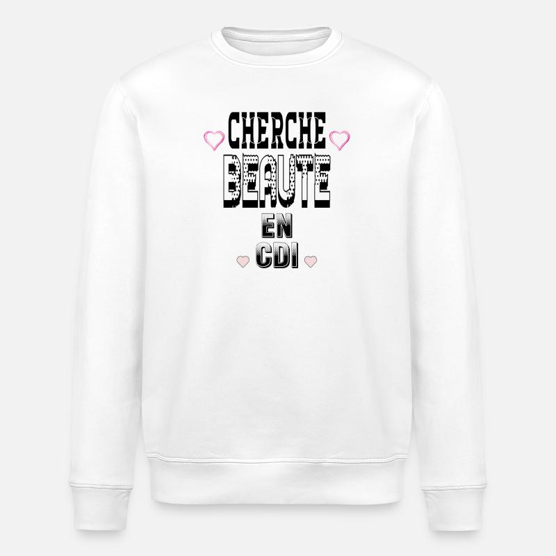 Cherche Beauté en CDI - Sweat bio ROLLER Stanley/Stella Unisexe - blanc