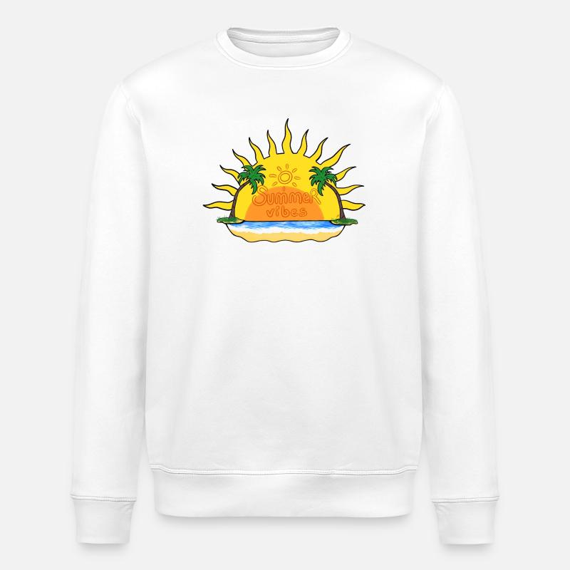 Summer vibes - Sweat bio ROLLER Stanley/Stella Unisexe - blanc