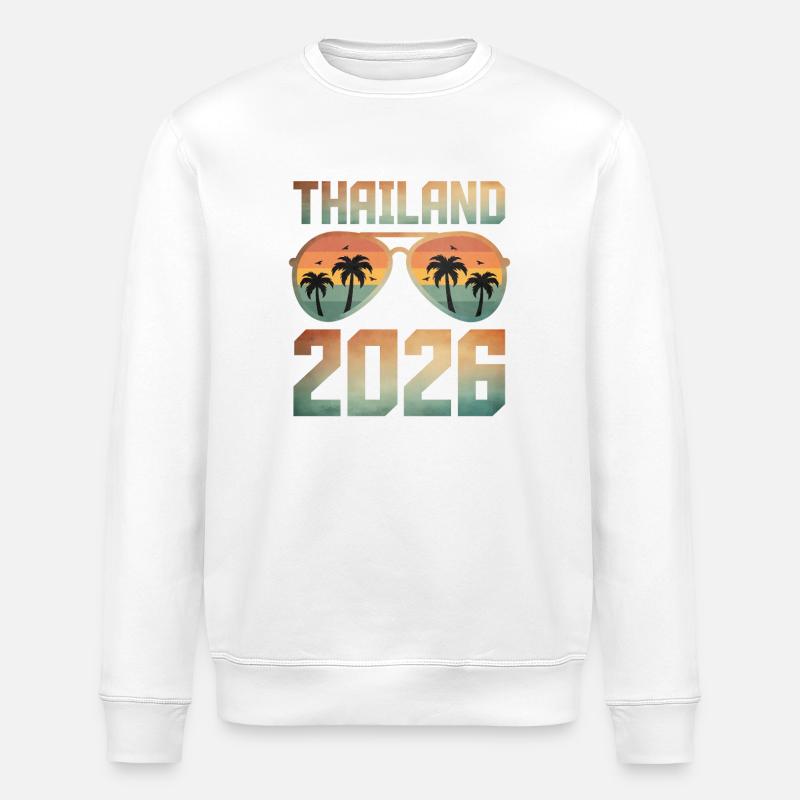 Thailand 2026 - Stanley/Stella ROLLER Unisex Organic Sweatshirt - white