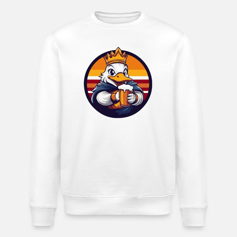 Ente Bier Lustig - Stanley/Stella Unisex Bio-Sweatshirt ROLLER - Weiß