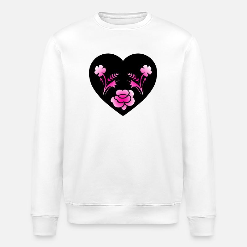 Blumen - Stanley/Stella Unisex Bio-Sweatshirt ROLLER - Weiß