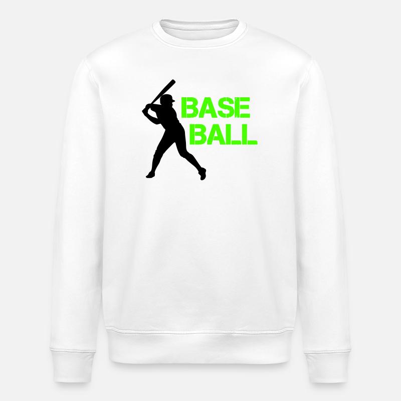 Police Grunge Néon de Baseball - Sweat bio ROLLER Stanley/Stella Unisexe - blanc